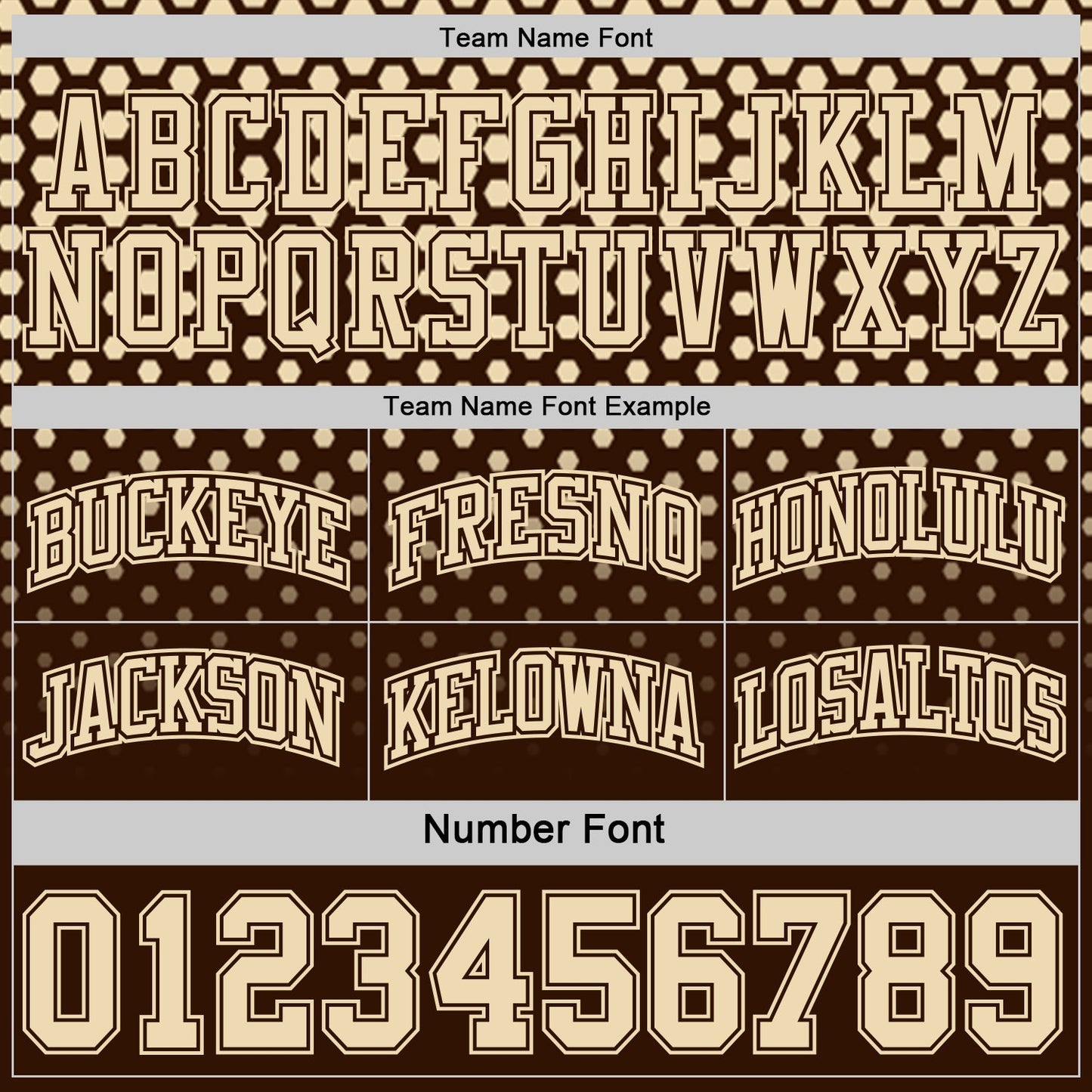 Custom Brown-Cream Side Panel Stripe Gradient Geometric Honeycomb Reversible Double Side Sublimation Basketball Set Jersey view 4