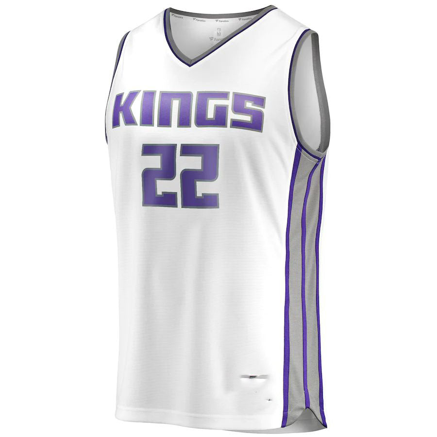 S.Kings #22 Richaun Holmes Fanatics Branded Fast Break Player Replica Jersey Association Edition White Stitched American Basketball Jersey - Main View