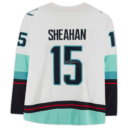 S.Kraken #15 Riley Sheahan Fanatics Authentic Autographed Breakaway Jersey with Inaugural Season Jersey Patch Stitched American Hockey Jerseys - Main View