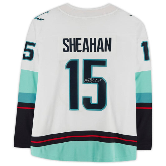 S.Kraken #15 Riley Sheahan Fanatics Authentic Autographed Breakaway Jersey with Inaugural Season Jersey Patch Stitched American Hockey Jerseys - Main View
