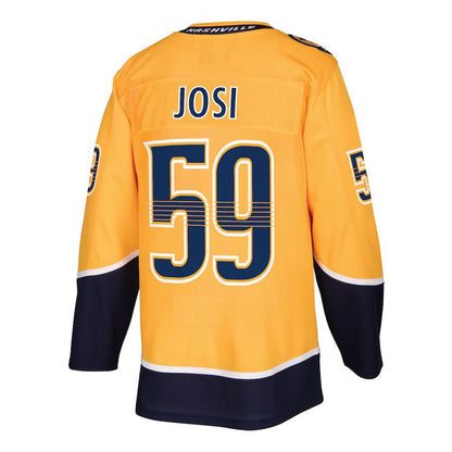 N.Predators #59 Roman Josi Home Authentic Player Jersey Gold Stitched American Hockey Jerseys - Main View