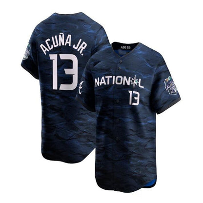 #13 Ronald Acuña Jr. National League 2023 All-Star Game Limited Player Jersey - Royal Baseball Jerseys - Main View