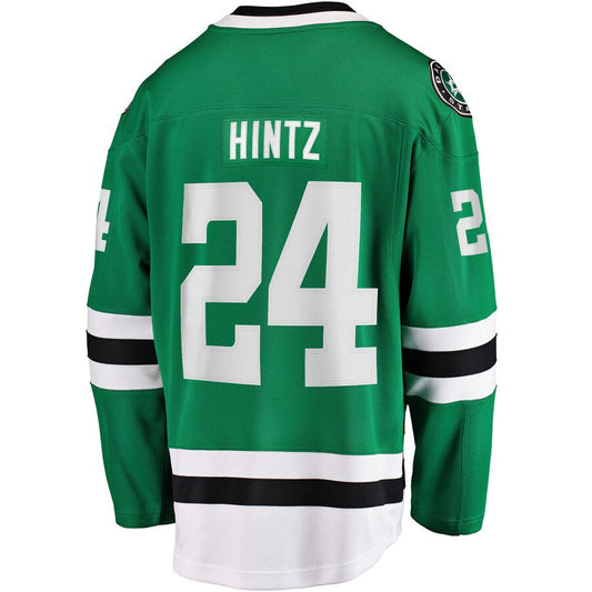D.Stars #24 Roope Hintz Fanatics Branded Home Breakaway Player Jersey  Kelly Green Stitched American Hockey Jerseys - Main View