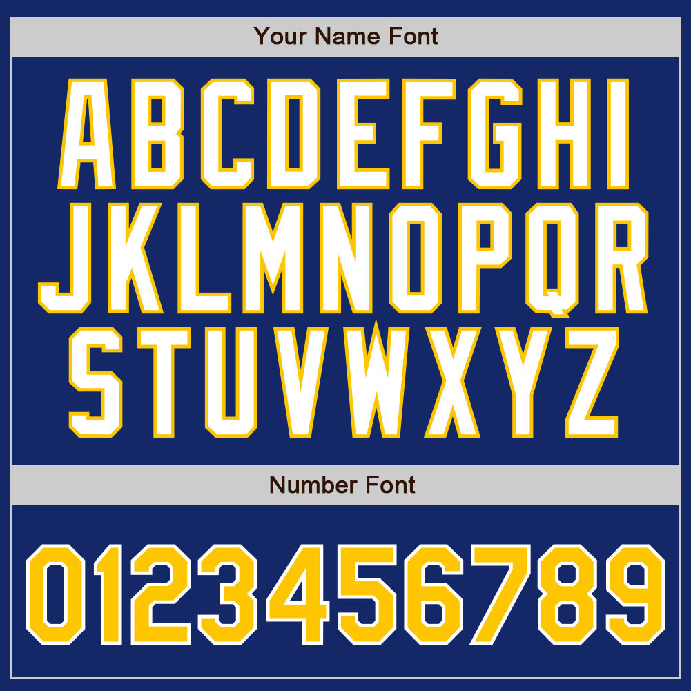 Custom Royal Gold Pinstripe Gold-White Authentic Baseball Jersey view 4