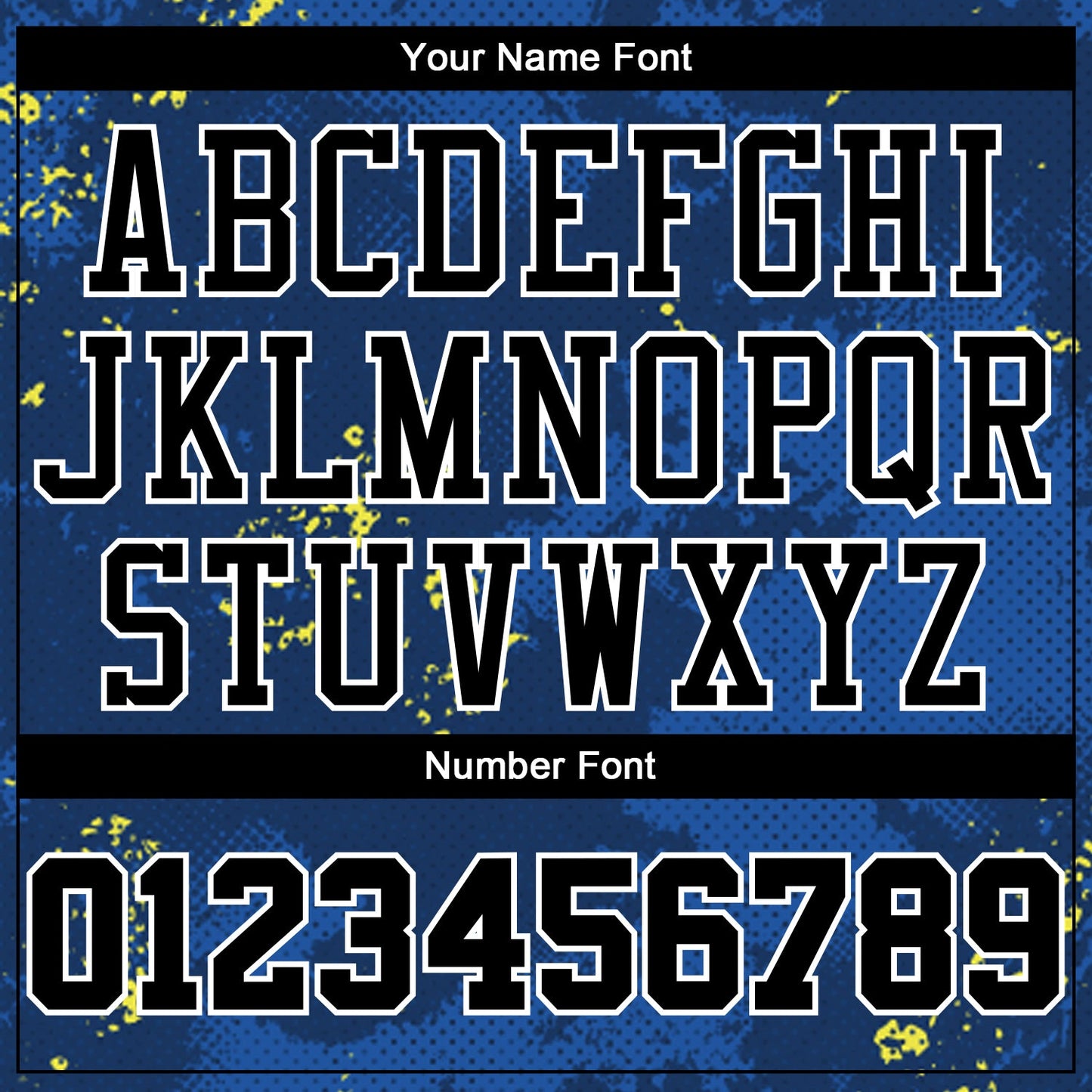 Custom Royal Black-Gold Round Neck Sublimation Basketball Uniform Jersey view 4
