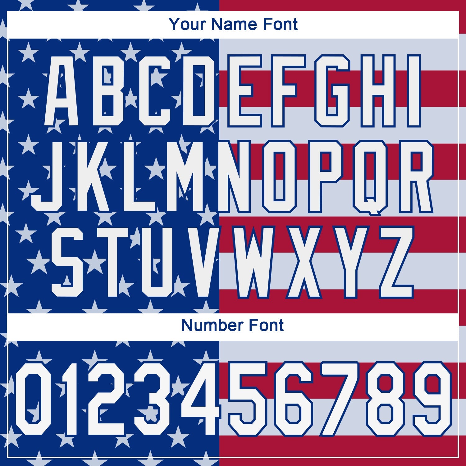 Custom Royal White-Red 3D American Flag Performance T-Shirt view 4