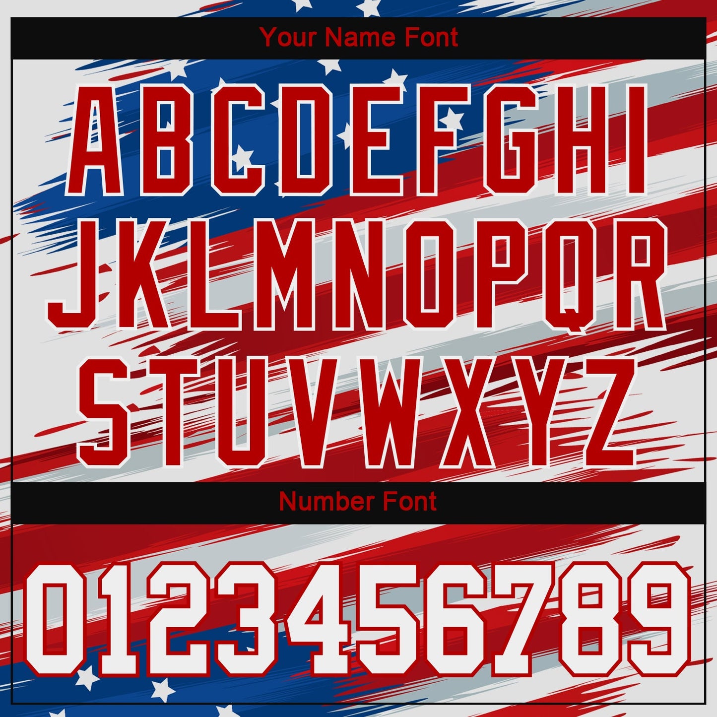 Custom Royal White-Red 3D American Flag Performance T-Shirt view 4
