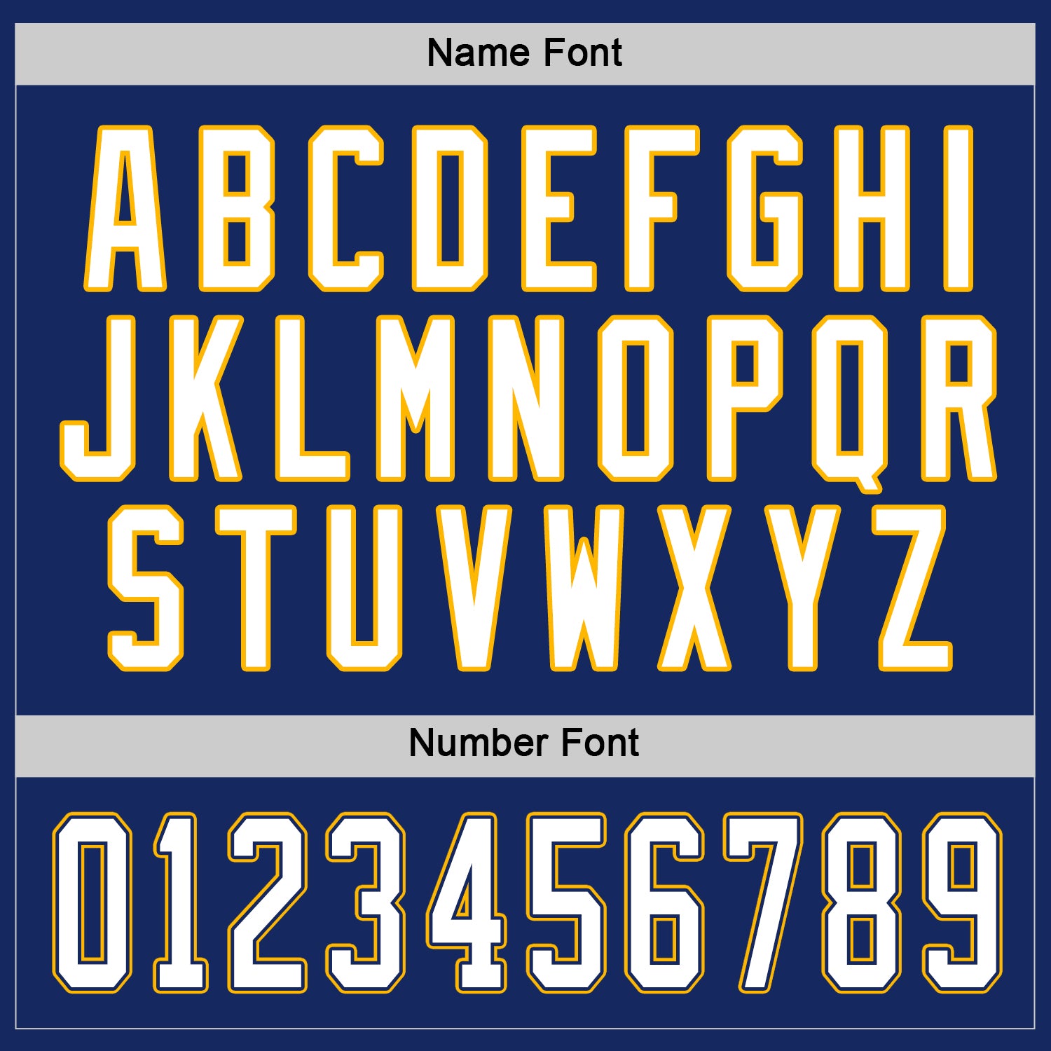 Custom Royal White Navy-Gold Hockey Jersey view 4