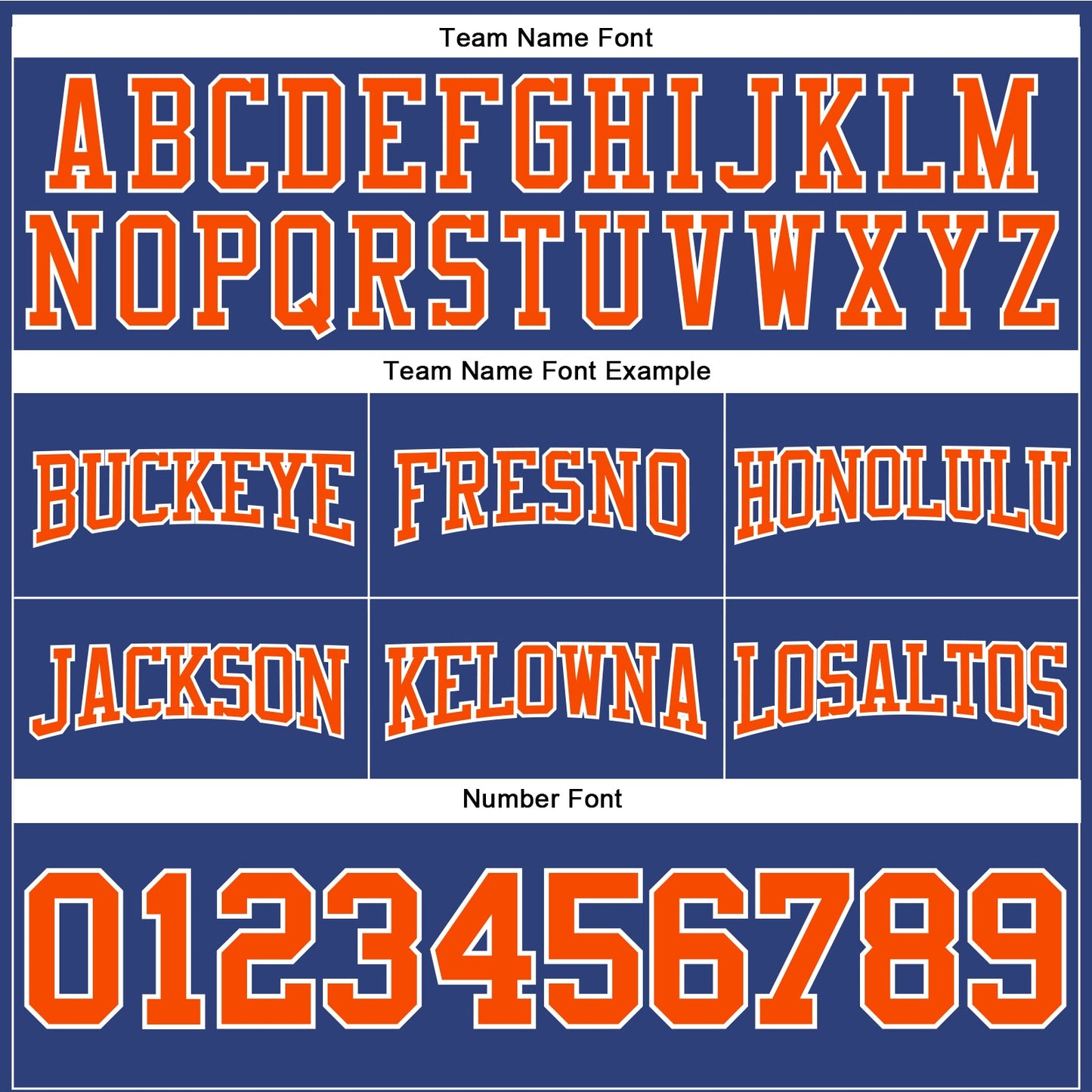 Custom Stitched Royal Orange-White Football Pullover Sweatshirt Hoodie view 3