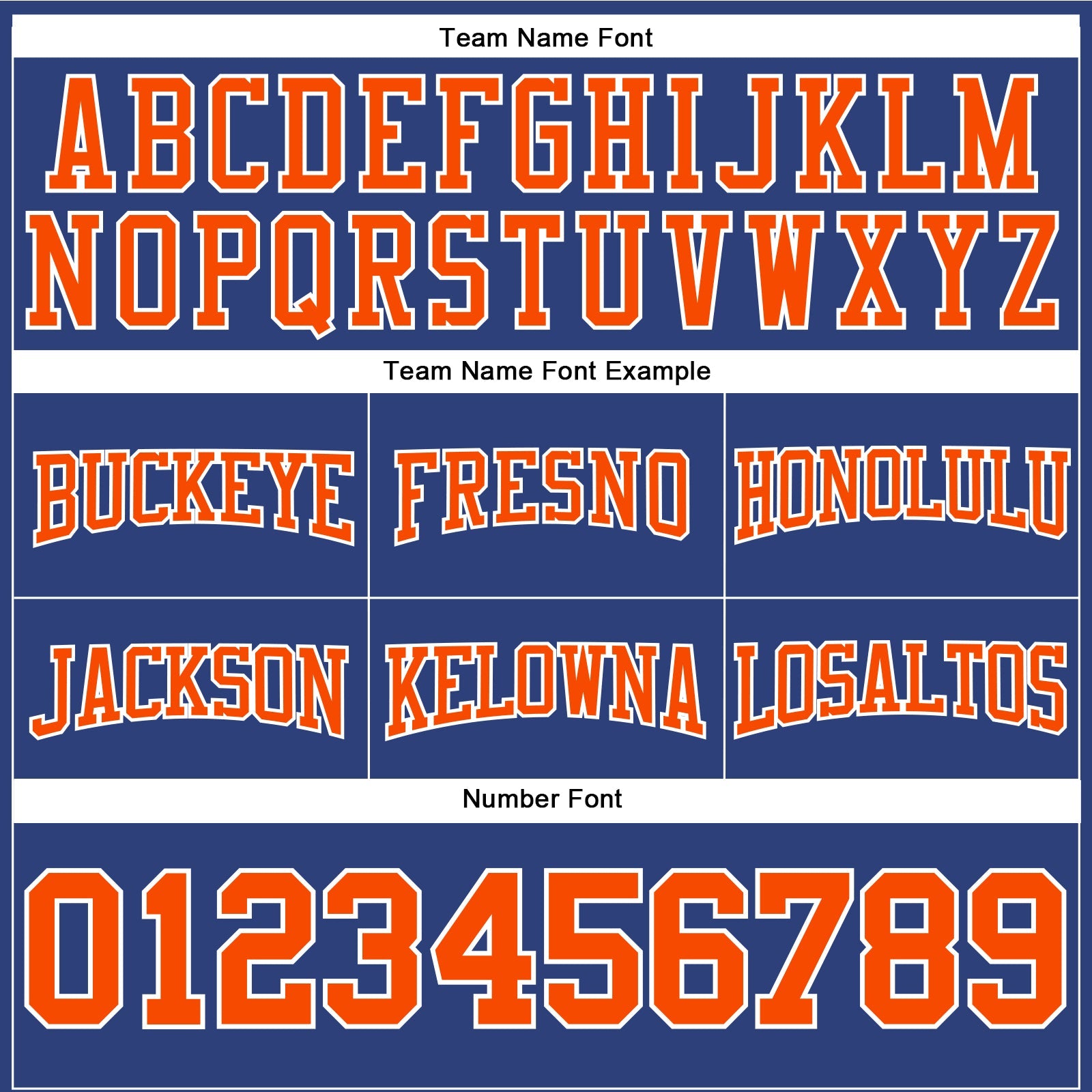 Custom Stitched Royal Orange-White Football Pullover Sweatshirt Hoodie view 3