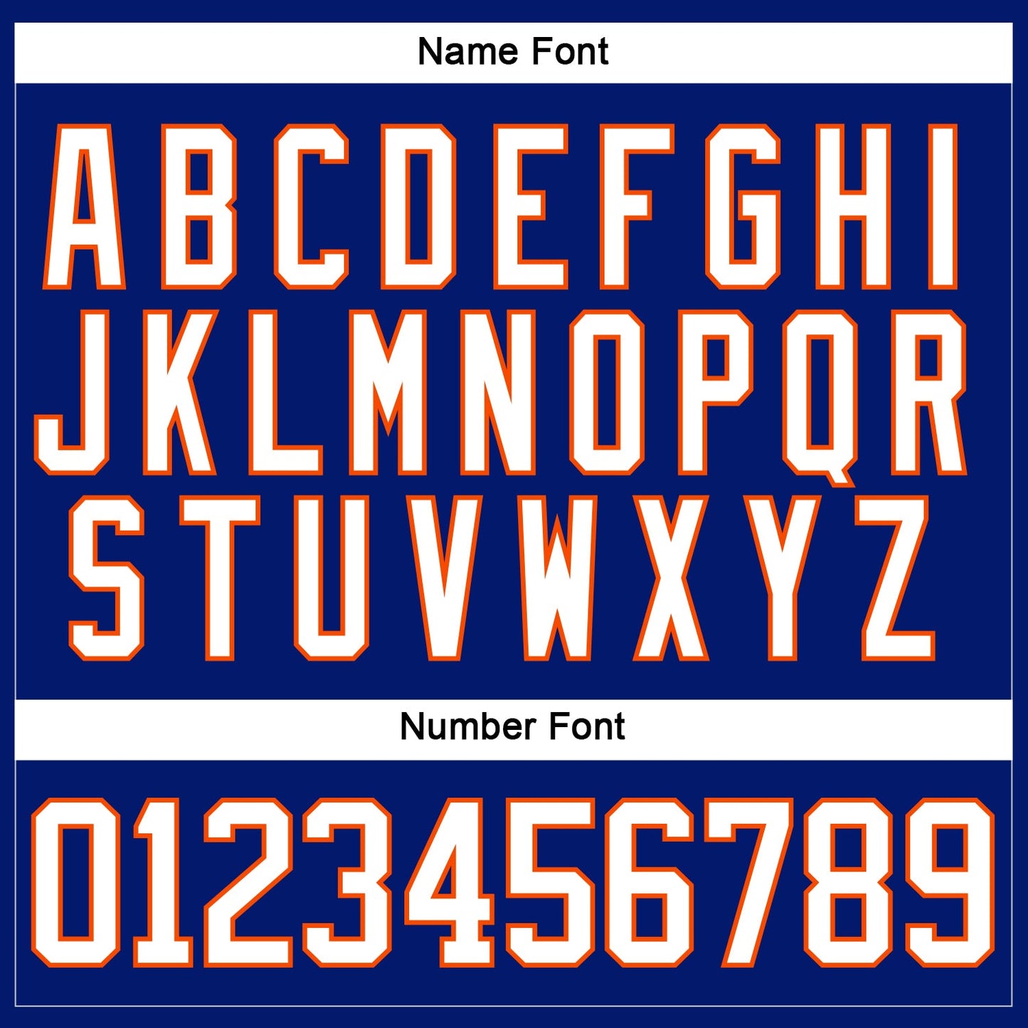 Custom Royal White-Orange Hockey Lace Neck Jersey view 5