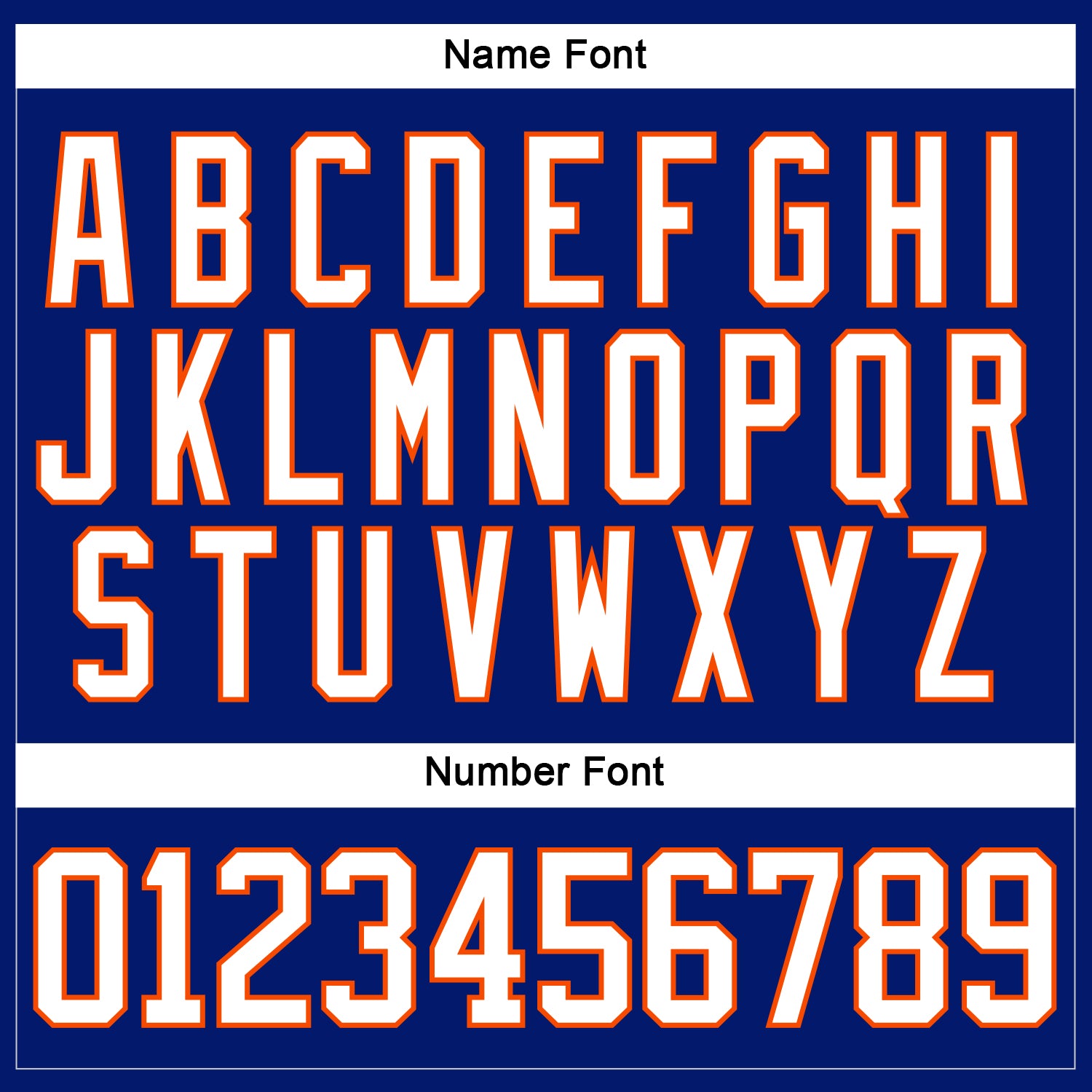 Custom Royal White-Orange Hockey Lace Neck Jersey view 5