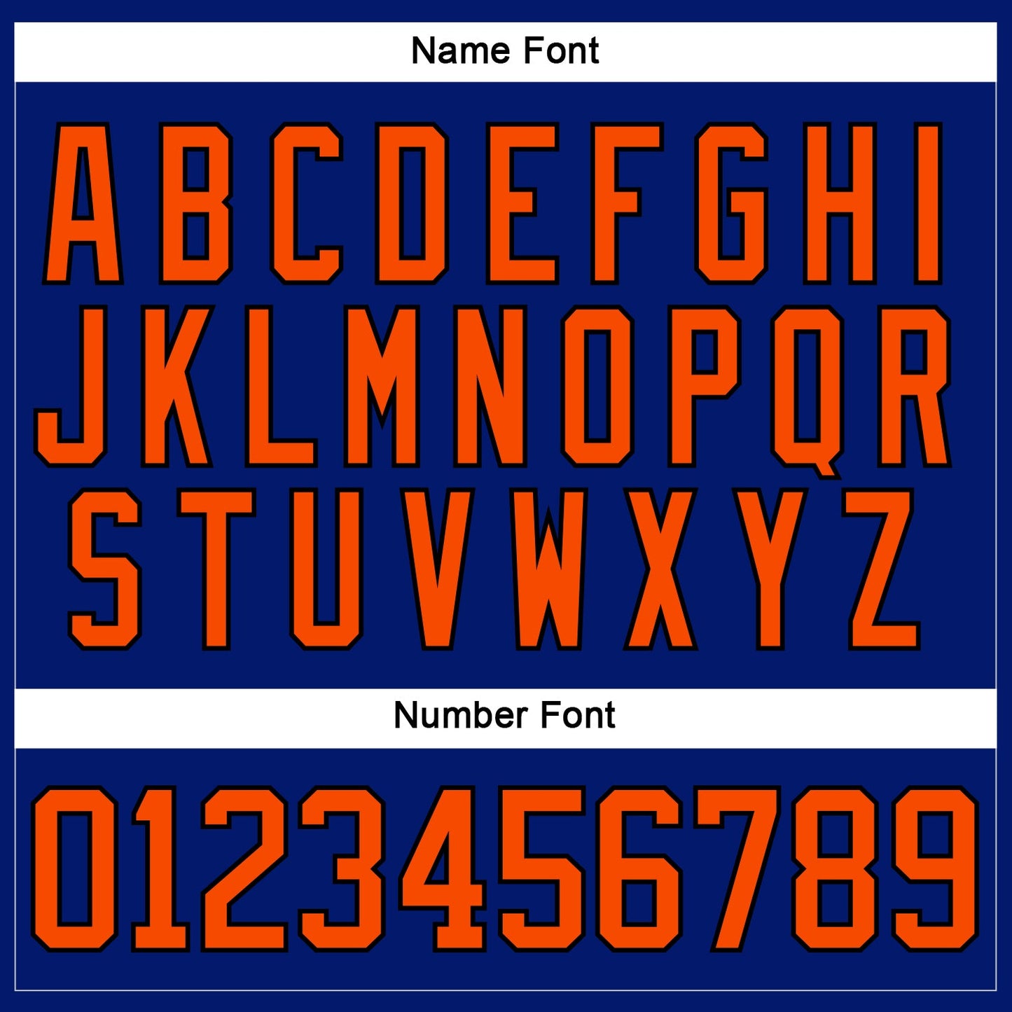 Custom Royal Orange-Black Hockey Lace Neck Jersey view 5