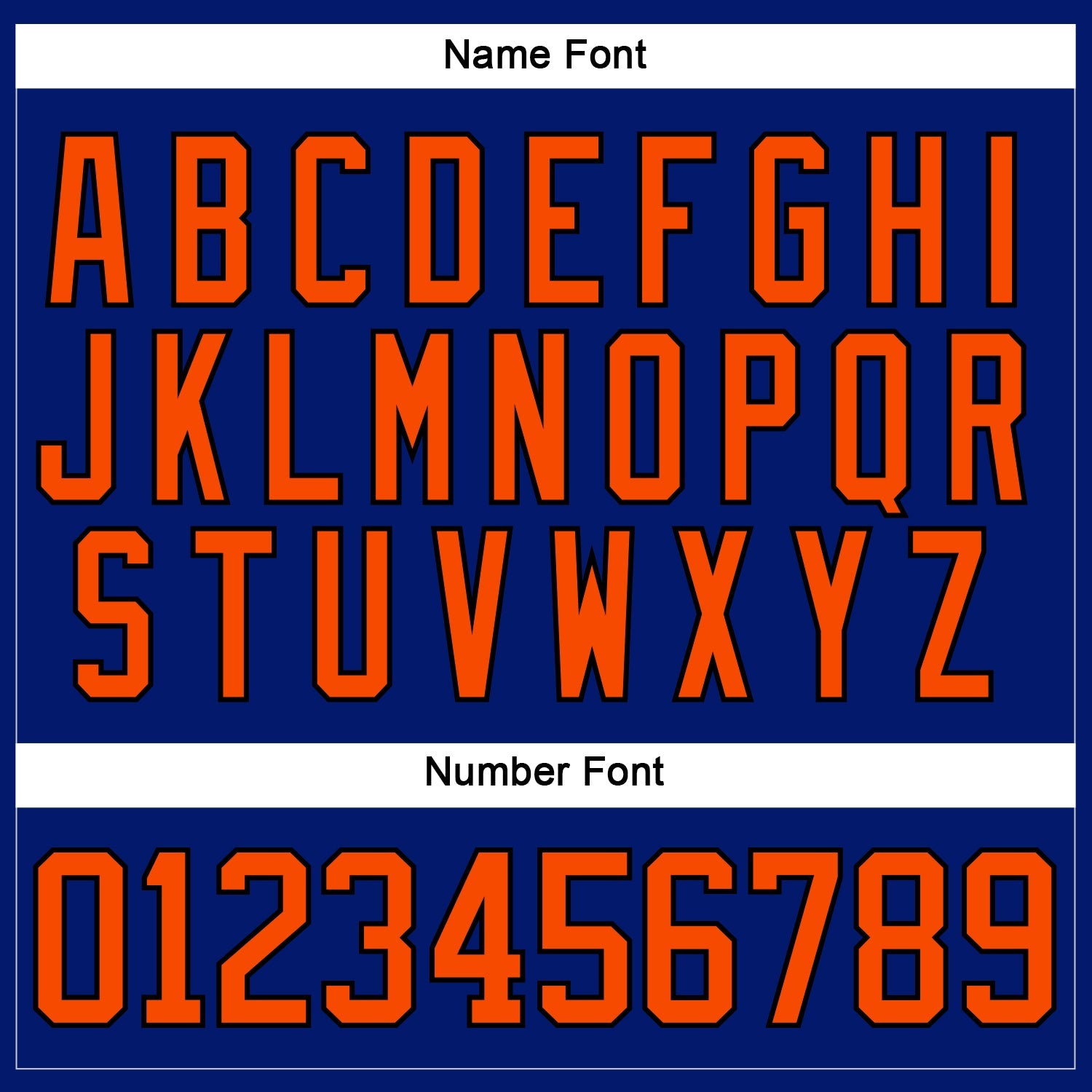 Custom Royal Orange-Black Hockey Lace Neck Jersey view 5