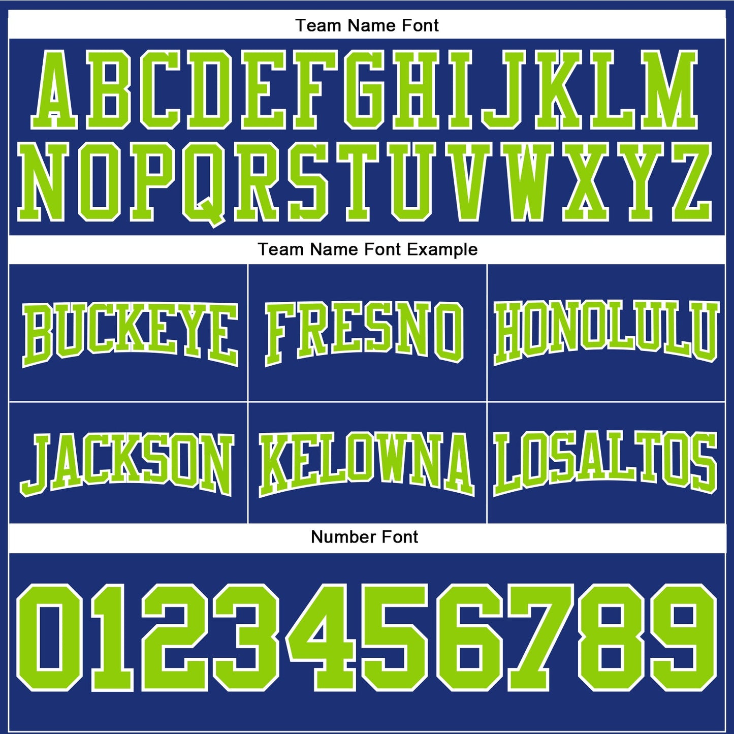 Custom Stitched Royal Neon Green-White Football Pullover Sweatshirt Hoodie view 3