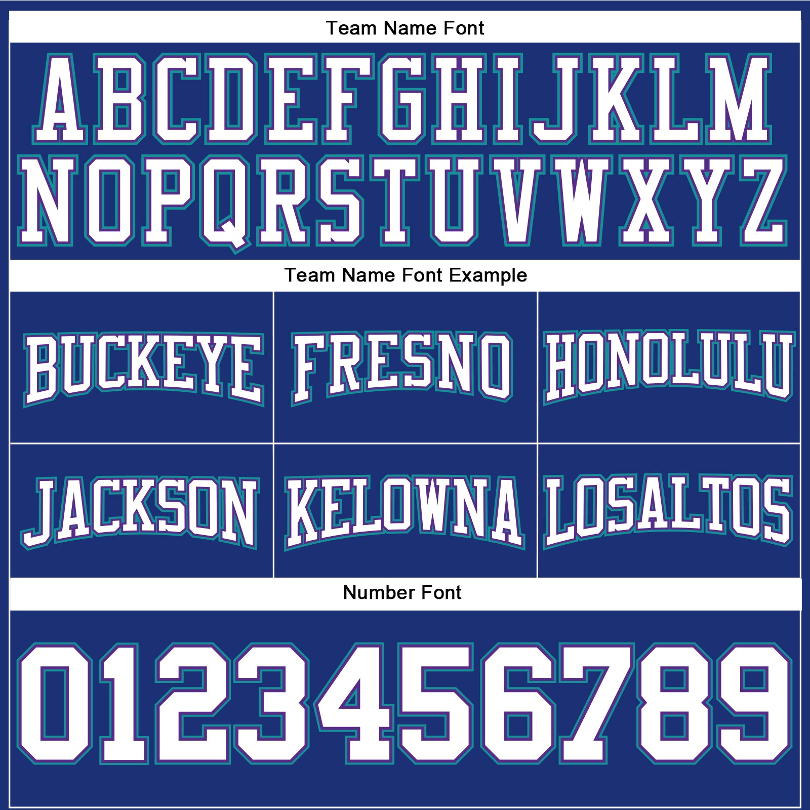 Custom Stitched Royal White Purple-Teal Football Pullover Sweatshirt Hoodie view 3