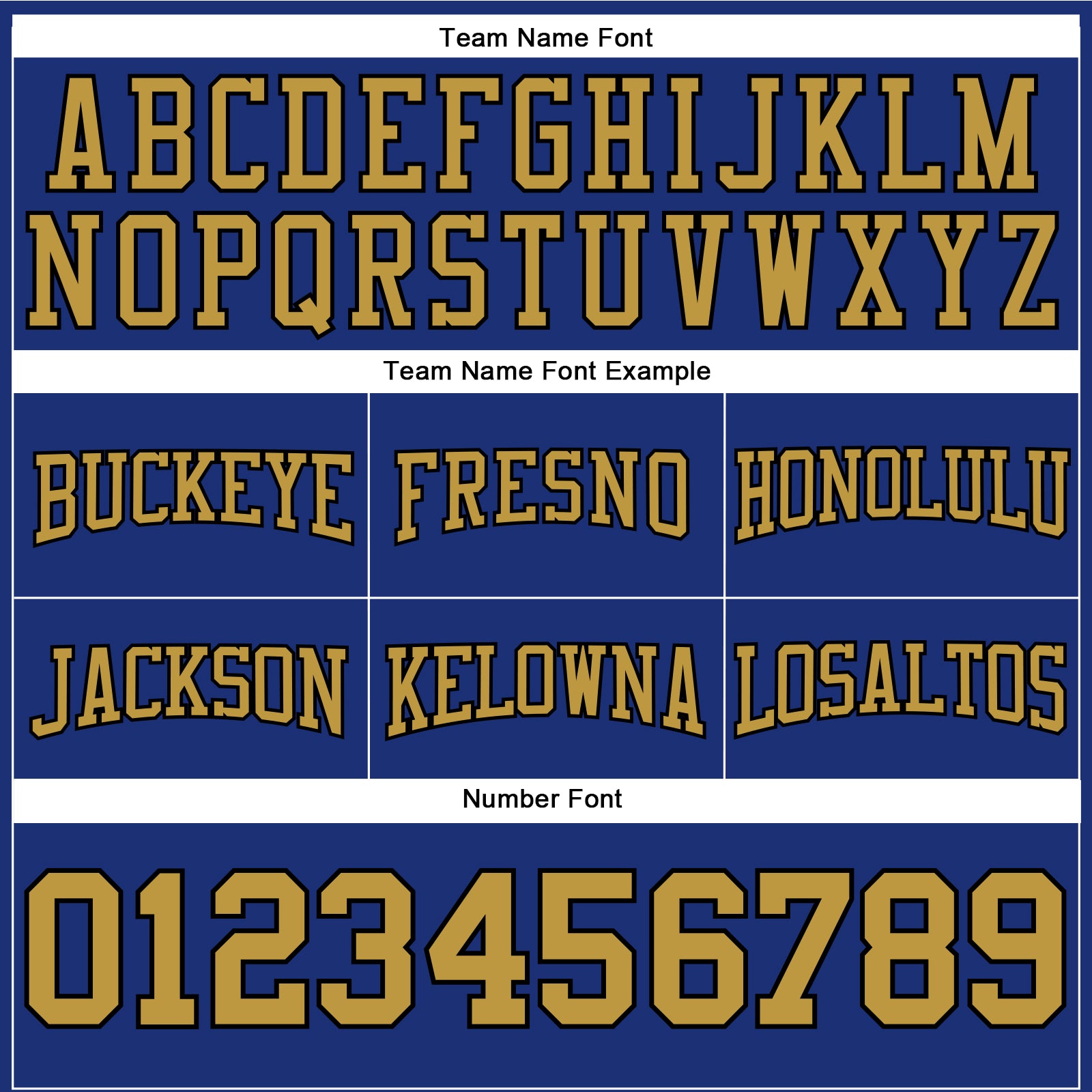 Custom Stitched Royal Old Gold-Black Football Pullover Sweatshirt Hoodie view 3