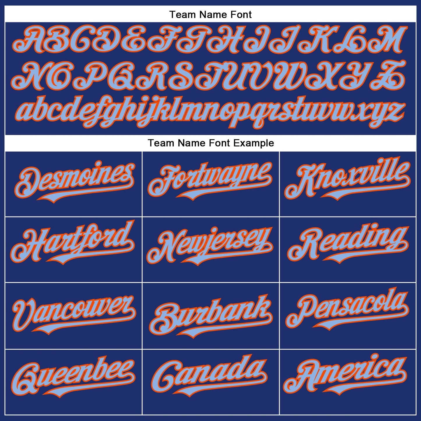 Custom Royal Light Blue-Orange Authentic Baseball Jersey view 4