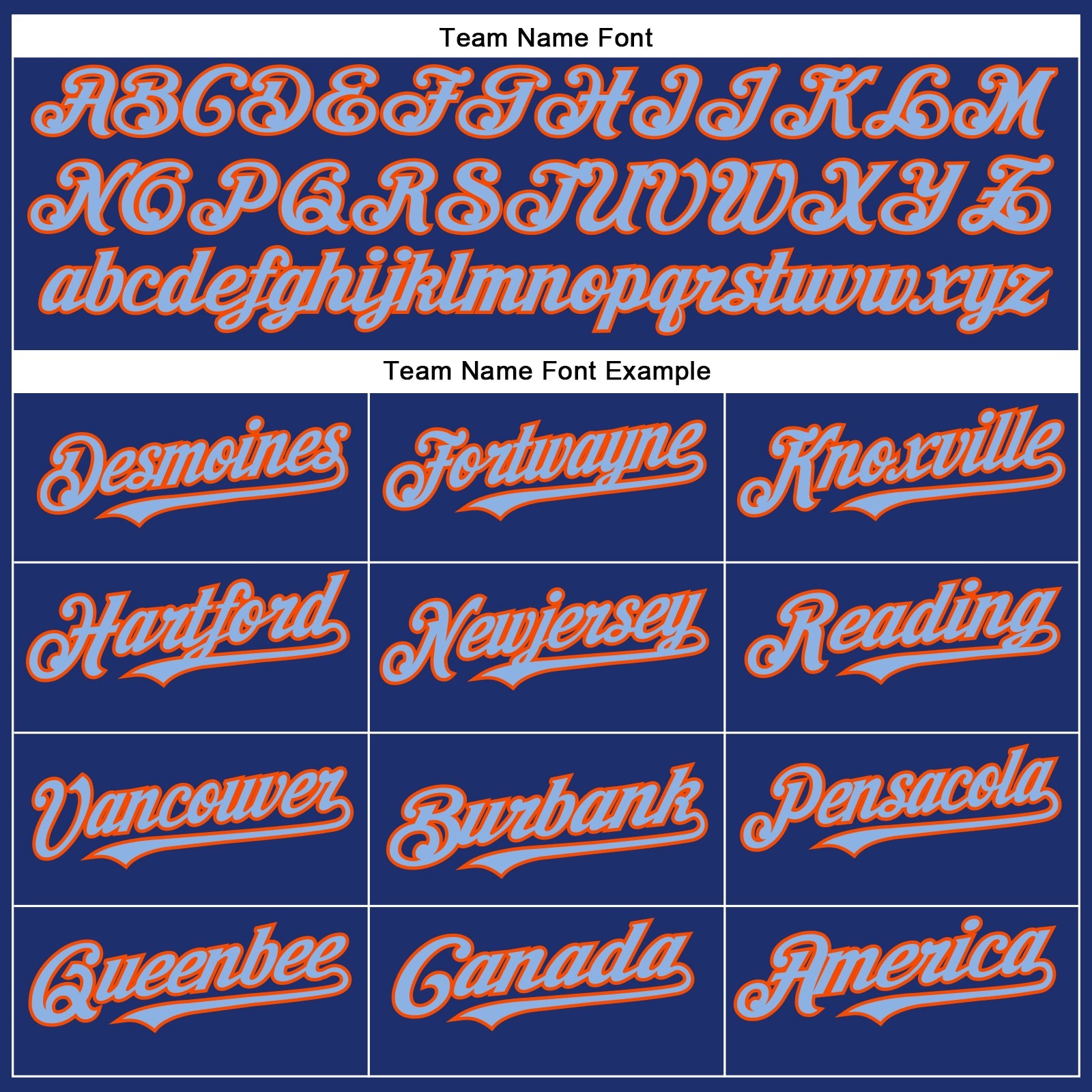Custom Royal Light Blue-Orange Authentic Baseball Jersey view 4