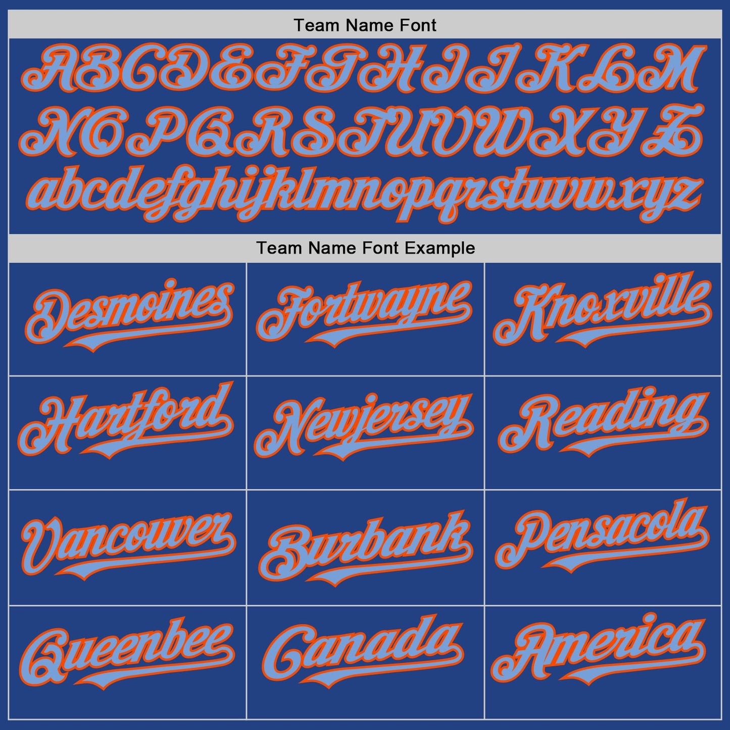 Custom Royal Powder Blue-Orange Mesh Authentic Throwback Baseball Jersey view 4