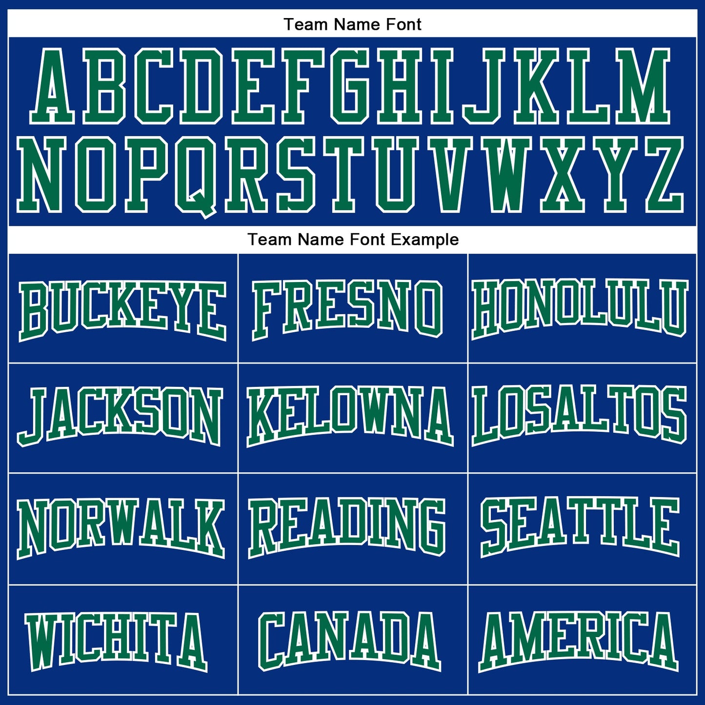 Custom Royal Kelly Green-White Authentic Football Jersey view 4