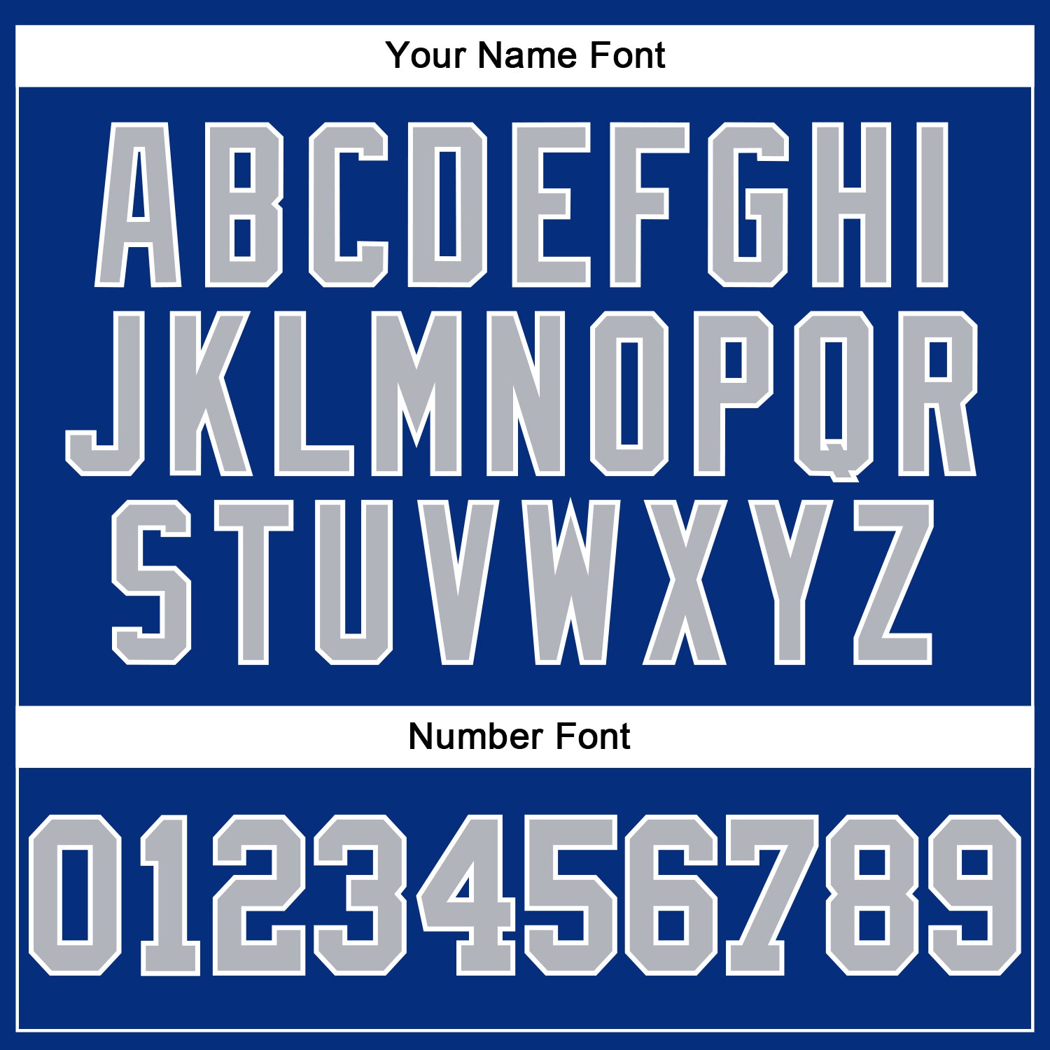 Custom Royal Gray-White Authentic Football Jersey view 5