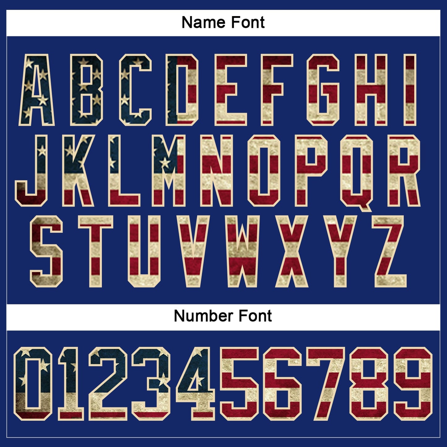 Custom Royal Vintage USA Flag-Cream Hockey Lace Neck Jersey view 5