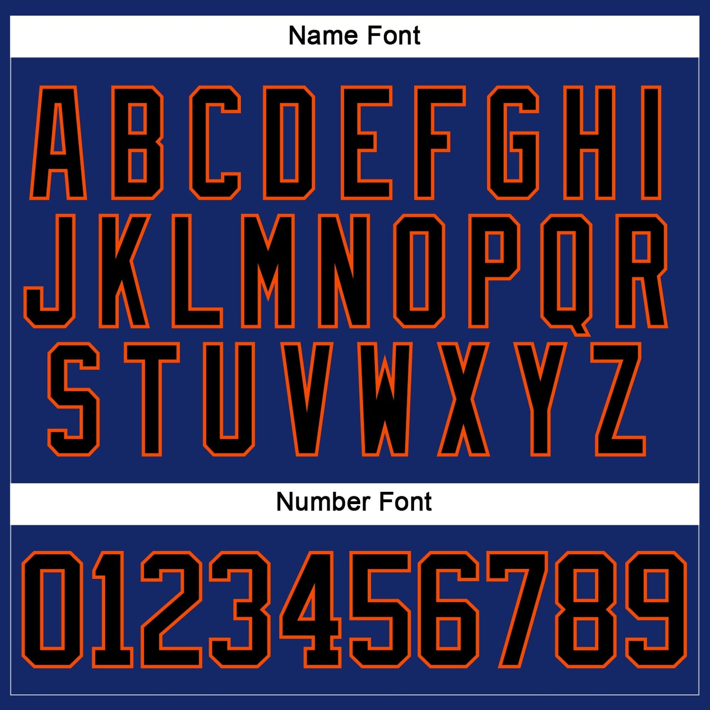 Custom Royal Black-Orange Hockey Lace Neck Jersey view 5