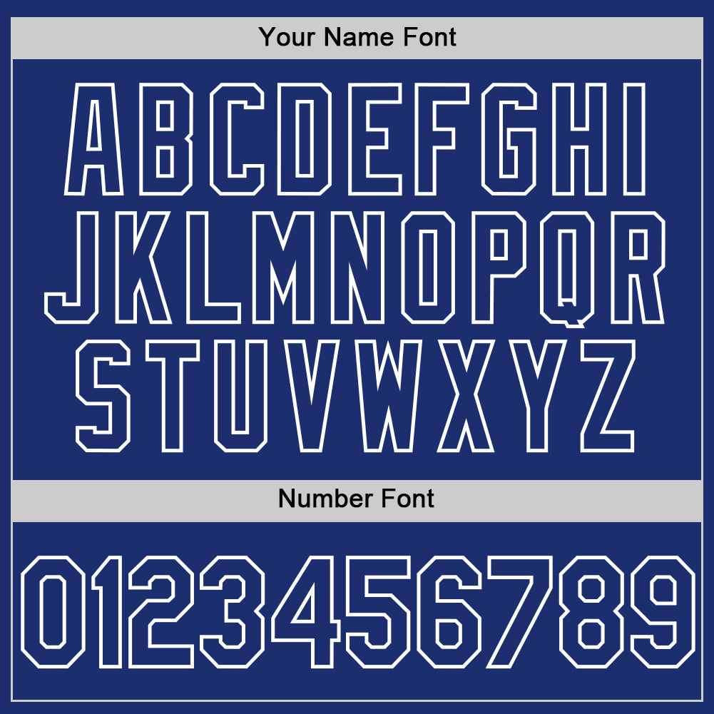 Custom Royal White Authentic Throwback Baseball Jersey view 5
