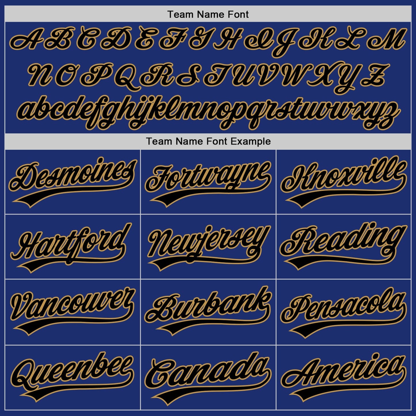 Custom Royal Black-Old Gold Authentic Throwback Baseball Jersey view 4