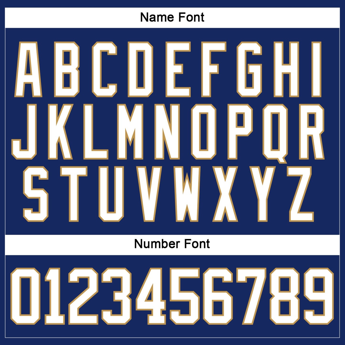 Custom Royal White-Old Gold Hockey Jersey view 5