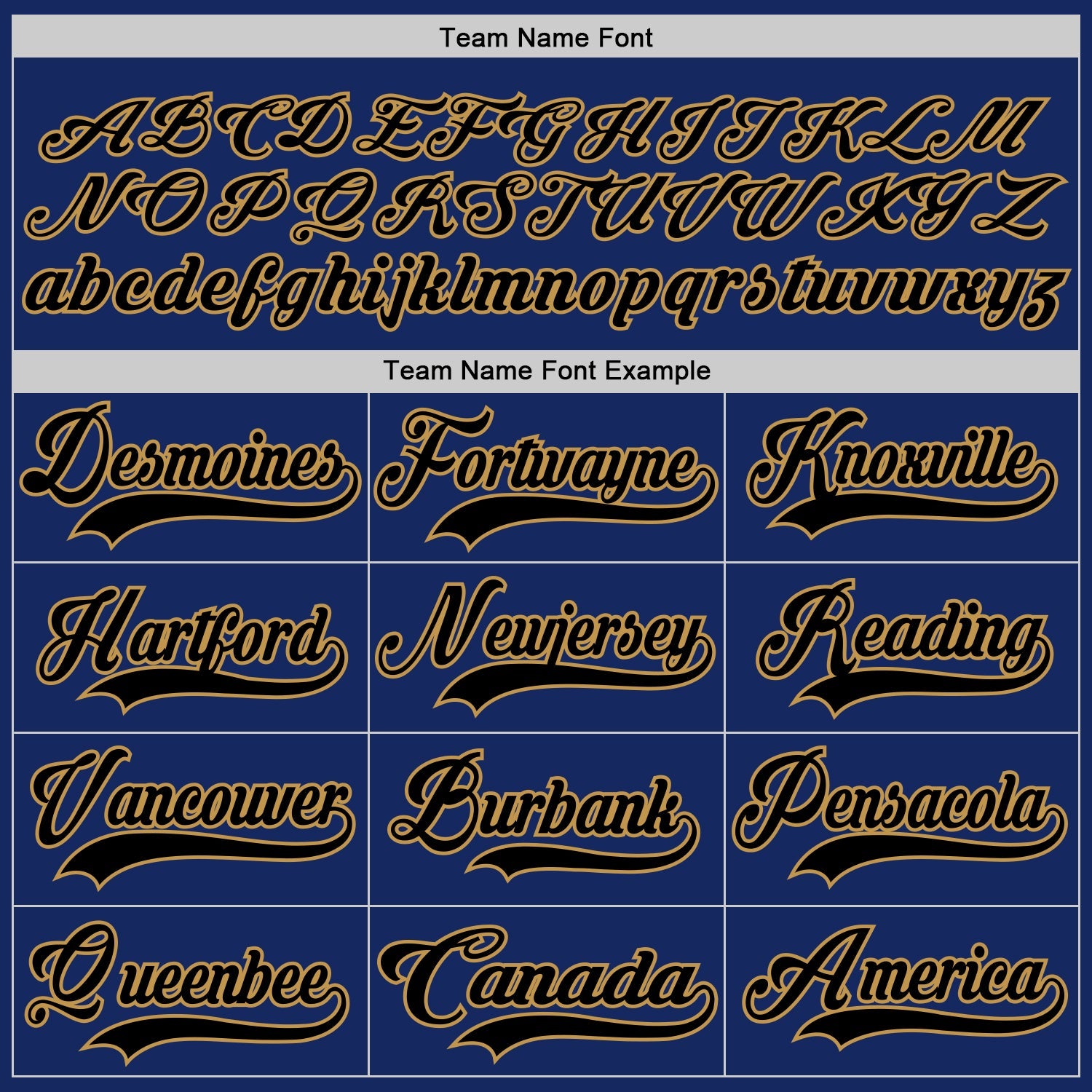 Custom Royal Black-Old Gold Hockey Jersey view 4