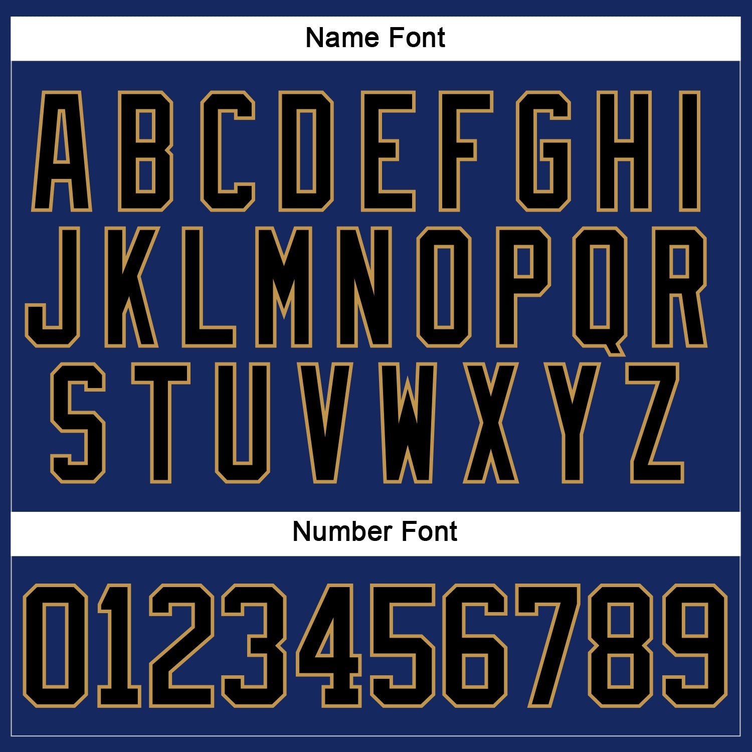 Custom Royal Black-Old Gold Hockey Jersey view 5