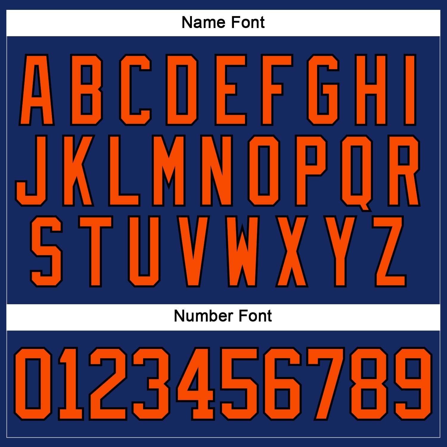 Custom Royal Orange-Black Hockey Jersey view 5