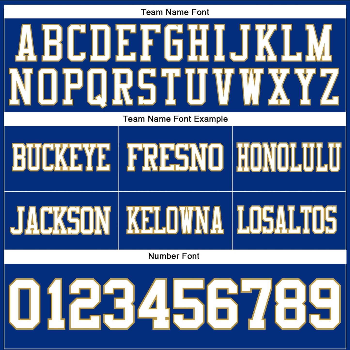 Custom Royal White-Old Gold Authentic Football Jersey view 4