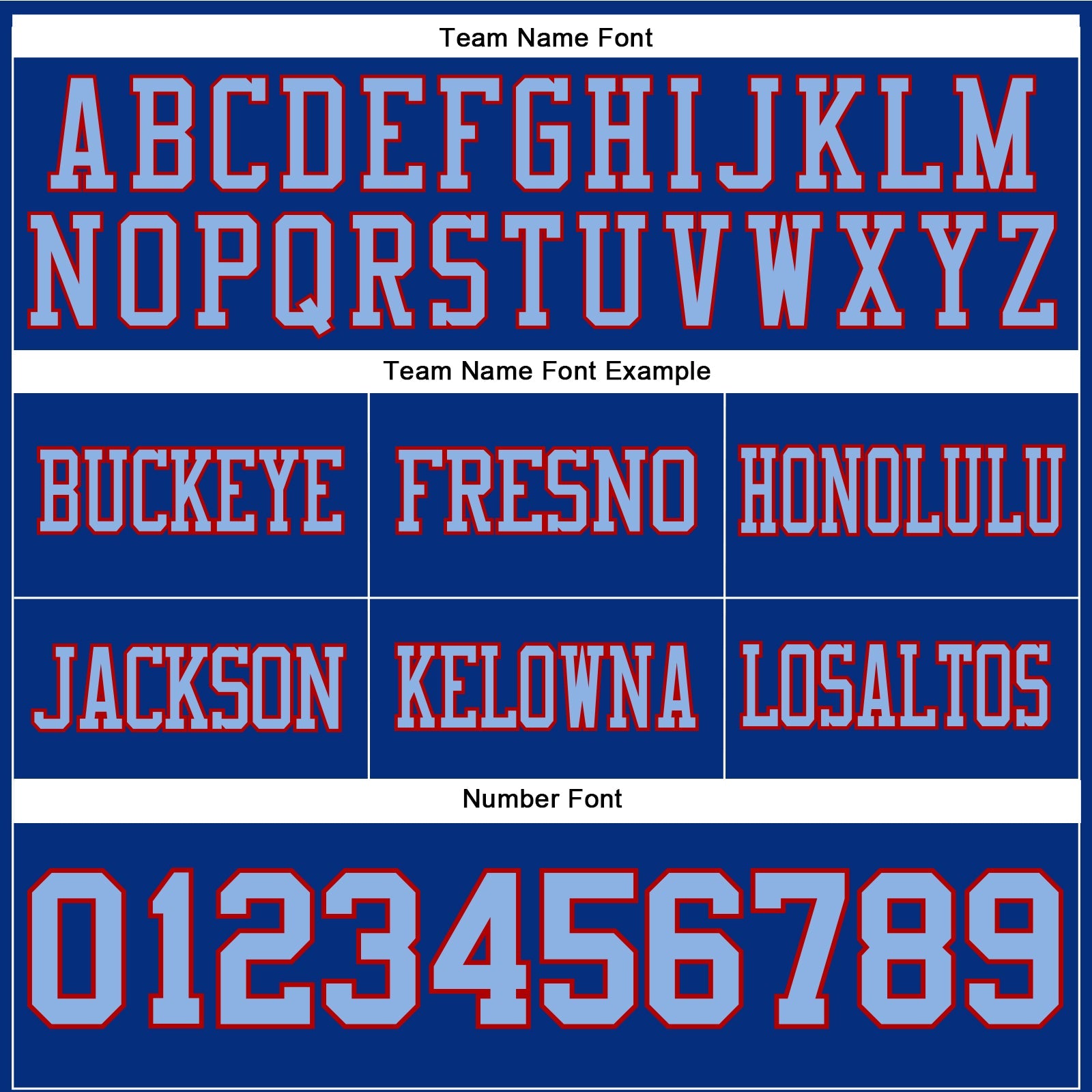 Custom Royal Light Blue-Red Authentic Football Jersey view 4