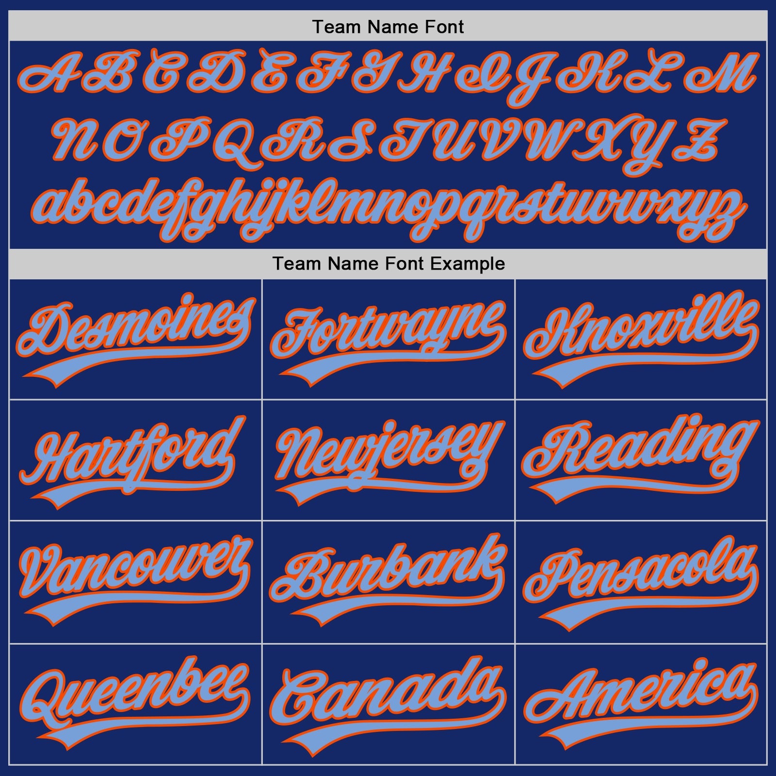 Custom Royal Powder Blue-Orange Authentic Baseball Jersey view 4
