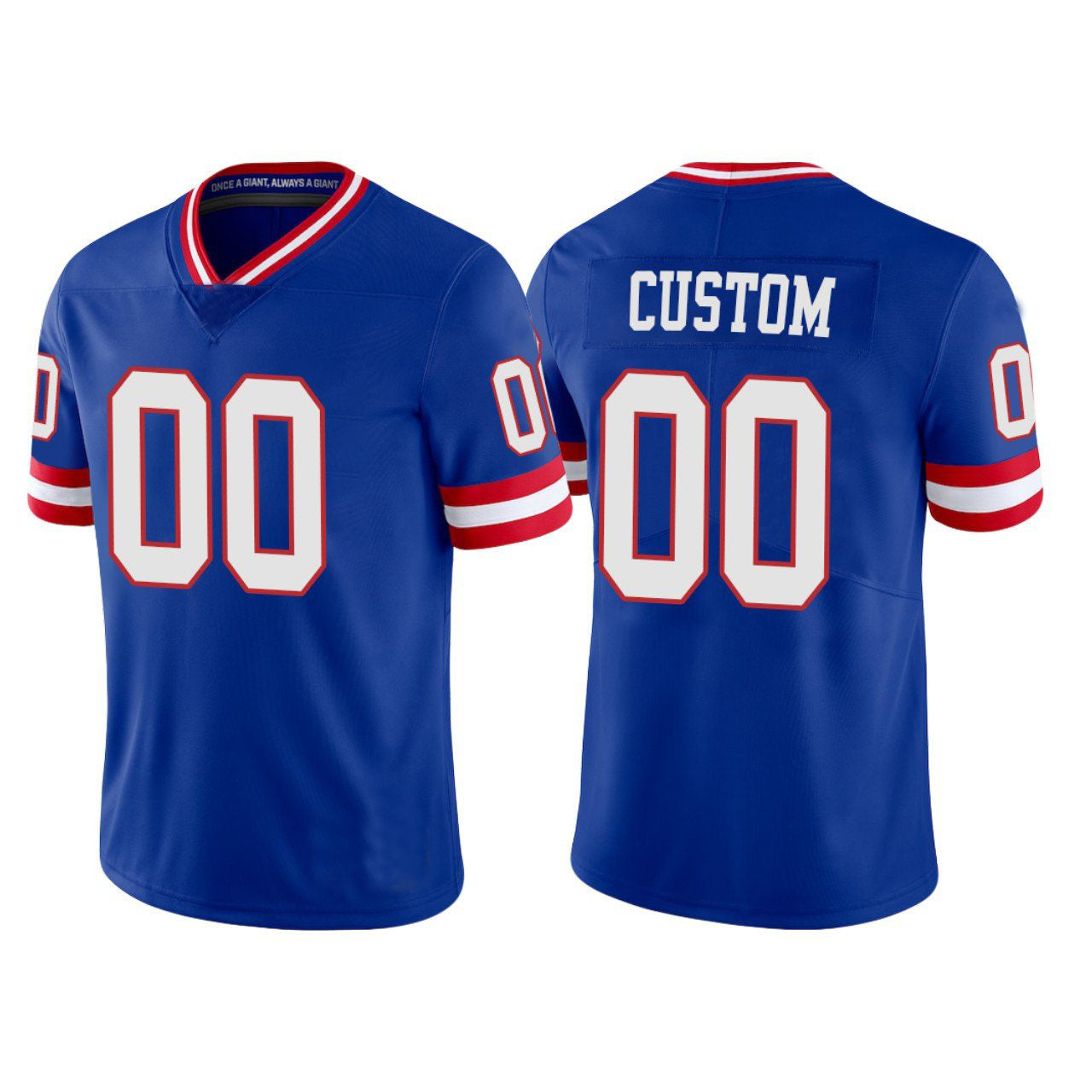 Custom NY.Giants Royal Stitched Vapor Limited Jersey Football Jerseys - Main View