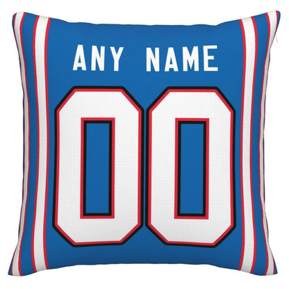 Custom B.Bills Pillow Royal Football Team Decorative Throw Pillow Case Print Personalized Football Style Fans Letters & Number Birthday Gift Football Pillows view 3