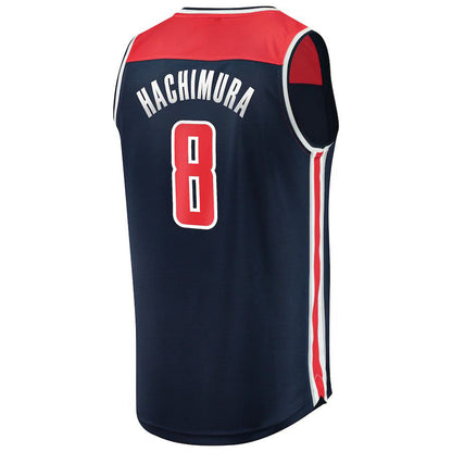 W.Wizards #8 Rui Hachimura Fanatics Branded Fast Break Replica Player Team Jersey Statement Edition Navy Stitched American Basketball Jersey - Main View