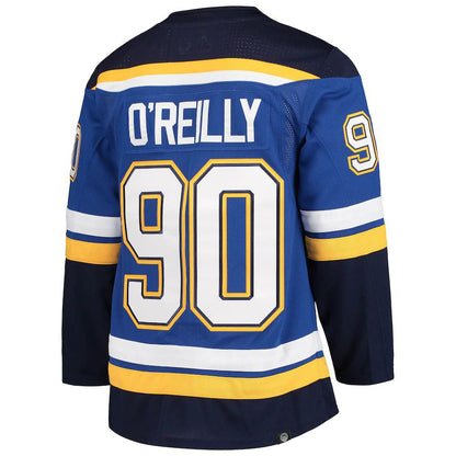 St.L.Blues #90 Ryan O'Reilly Home Captain Patch Primegreen Authentic Pro Player Jersey Blue Stitched American Hockey Jerseys - Main View