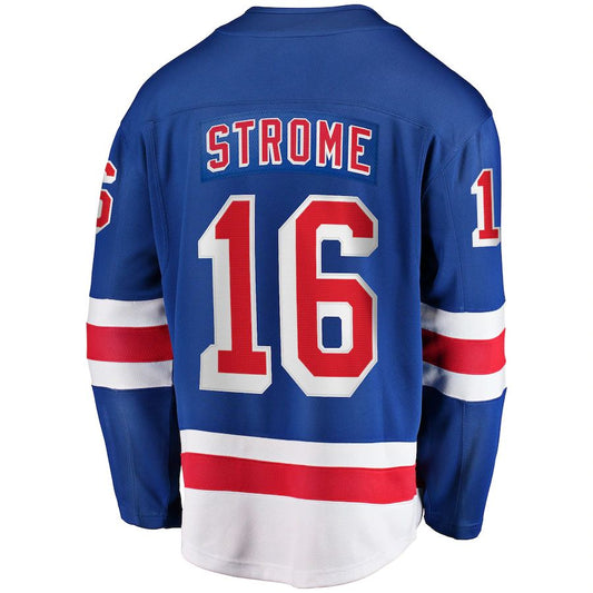 NY.Rangers #16 Ryan Strome Fanatics Branded Team Color Breakaway Player Jersey Blue Stitched American Hockey Jerseys - Main View