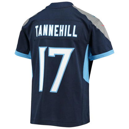 T.Titans #17 Ryan Tannehill Game Jersey Navy Stitched American Football Jerseys - Main View