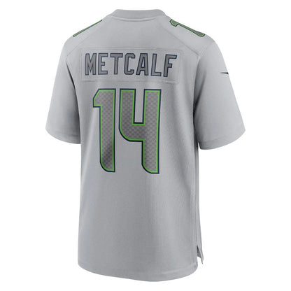 S.Seahawks #14 DK Metcalf Gray Atmosphere Fashion Game Jersey Stitched American Football Jerseys - Main View