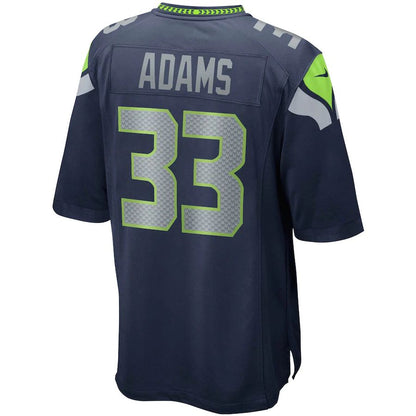 S.Seahawks #33 Jamal Adams College Navy Game Jersey Stitched American Football Jerseys - Main View