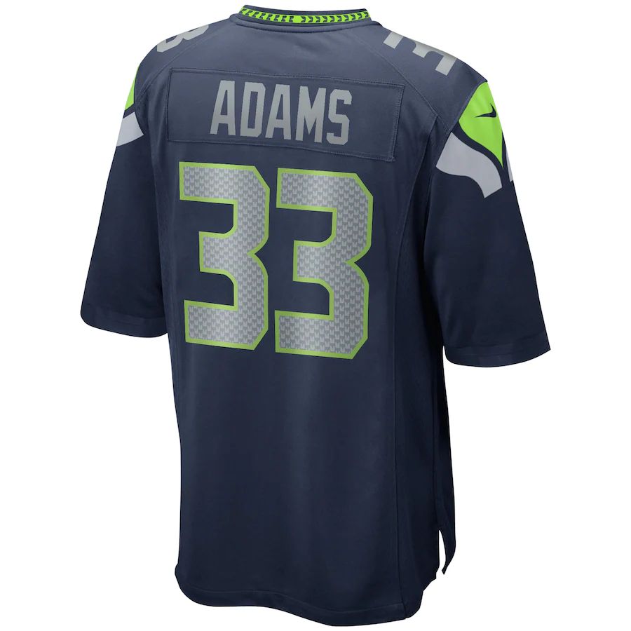 S.Seahawks #33 Jamal Adams College Navy Game Player Jersey Stitched American Football Jerseys - Main View