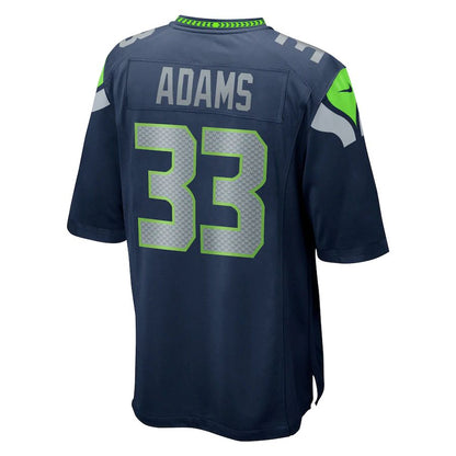 S.Seahawks #33 Jamal Adams College Navy Game Team Jersey Stitched American Football Jerseys - Main View