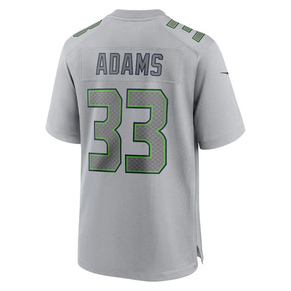 S.Seahawks #33 Jamal Adams Gray Atmosphere Fashion Game Jersey Stitched American Football Jerseys - Main View