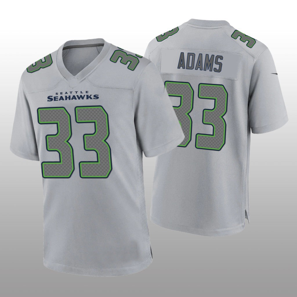 S.Seahawks #33 Jamal Adams Gray Atmosphere Game Jersey Stitched American Football Jerseys - Main View