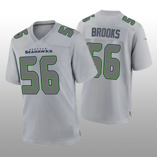 S.Seahawks #56 Jordyn Brooks Gray Atmosphere Game Jersey Stitched American Football Jerseys - Main View